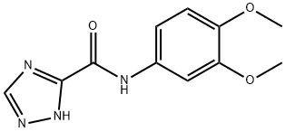 1H-1,2,4-Triazole-3-carboxamide,N-(3,4-dimethoxyphenyl)-(9CI) Struktur