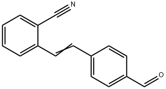 Benzonitrile, 2-[2-(4-formylphenyl)ethenyl)- Structure