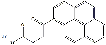 γ-Oxo-1-pyrenebutanoic acid sodium salt Struktur