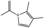 1H-Pyrrole,2,3-dimethyl-1-(1-methylethenyl)-(9CI) Struktur