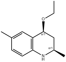 Quinoline, 4-ethoxy-1,2,3,4-tetrahydro-2,6-dimethyl-, (2R,4S)-rel- (9CI) Struktur