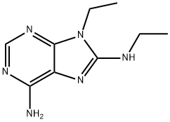 9H-Purine-6,8-diamine,N8,9-diethyl-(9CI) Struktur