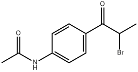 1-(4-乙酰氨基苯基)-Α-溴代-1-丙酮 結(jié)構(gòu)式