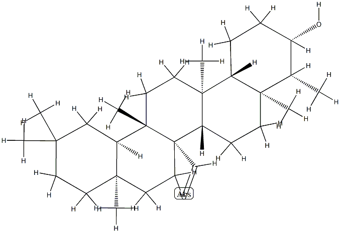 3β-Hydroxy-D:A-friedooleanan-26-al Struktur