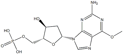 O(6)-methyldeoxyguanylic acid Struktur