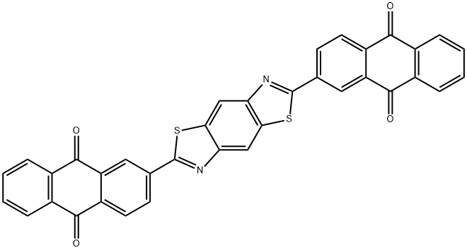 2,2'-(Benzo[1,2-d:4,5-d']bisthiazole-2,6-diyl)bis(9,10-anthraquinone) Struktur