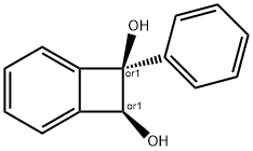 Bicyclo[4.2.0]octa-1,3,5-triene-7,8-diol, 7-phenyl-, (7R,8S)-rel- (9CI) Struktur