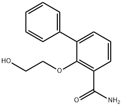 2-(β-Hydroxyethoxy)-3-phenylbenzamide Struktur