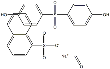 Naphthalenesulfonic acid, sodium salt, polymer with formaldehyde and 4,4-sulfonylbisphenol Struktur