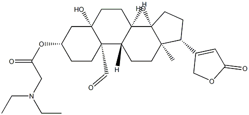 Strophanthidin 3-[(diethylamino)acetate] Struktur