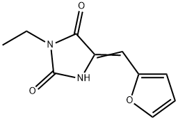 2,4-Imidazolidinedione,3-ethyl-5-(2-furanylmethylene)-(9CI) Struktur