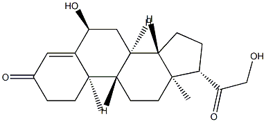 3,20-Epoxy-6β,21-dihydroxypregna-4-ene Struktur