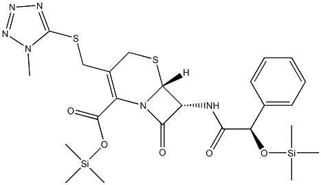 bis(trimethylsilyl)cefamandole Struktur