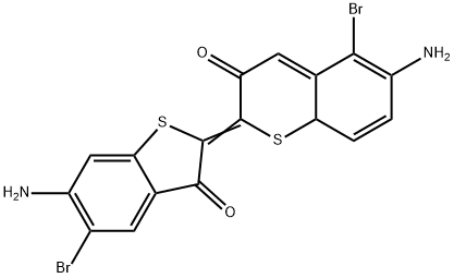 6,6'-Diamino-5,5'-dibromo-Δ2,2'(3H,3'H)-bibenzo[b]thiophene-3,3'-dione Struktur