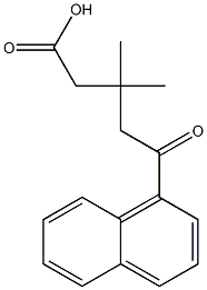 β,β-Dimethyl-δ-oxo-1-naphthalenepentanoic acid Struktur