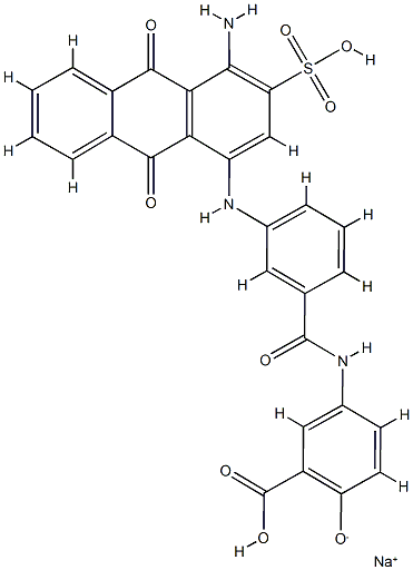 Alizarine Chrome Brilliant Blue BL Struktur