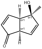 1(3aH)-Pentalenone, 4,6a-dihydro-4-hydroxy-4-methyl-, (3aR,4S,6aR)-rel- (9CI) Struktur