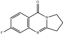 6-fluoro-2,3-dihydropyrrolo[2,1-b]quinazolin-9(1H)-one Struktur