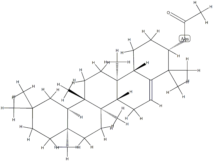 Glutinol acetate Struktur