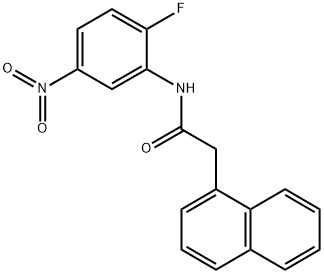 N-(2-fluoro-5-nitrophenyl)-2-(1-naphthyl)acetamide Struktur