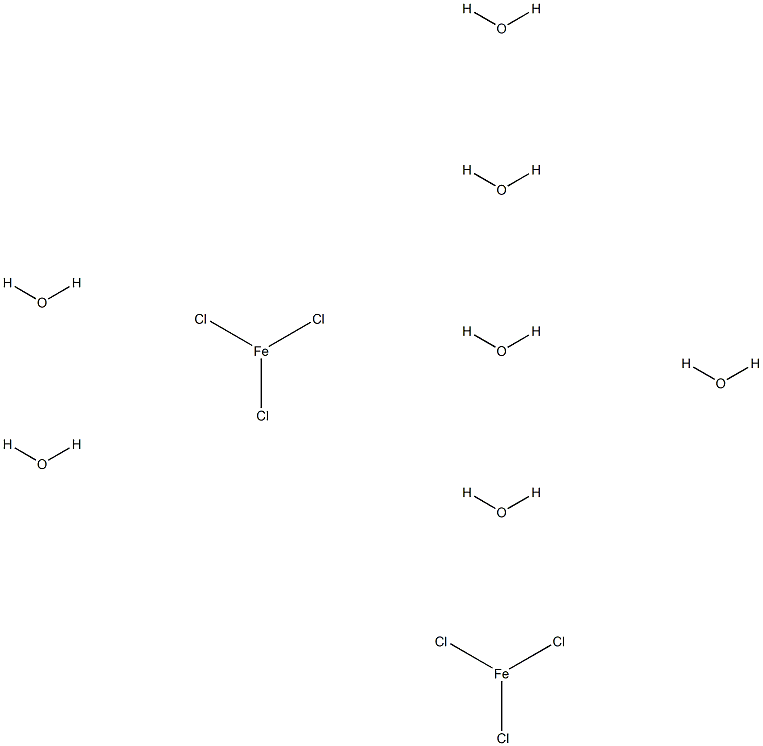 Iron chloride (FeCl3), hydrate (2:7) Struktur