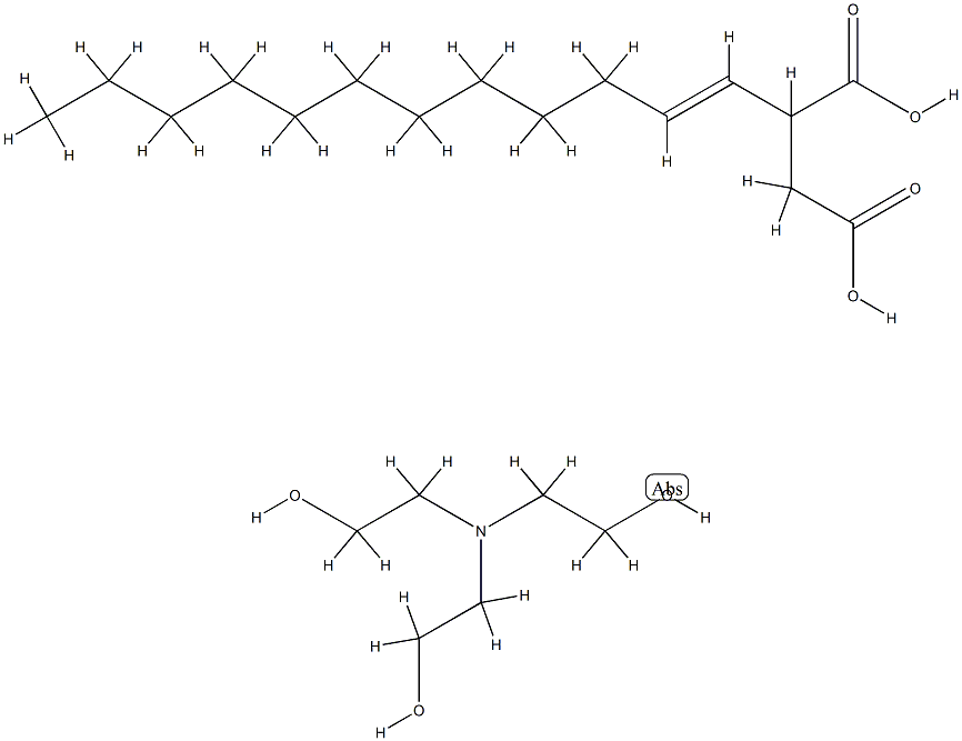 dodecenylsuccinic acid, compound with 2,2',2''-nitrilotriethanol (1:1) Struktur