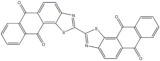 [2,2'-Bianthra[2,1-d]thiazole]-6,6',11,11'-tetrone Struktur