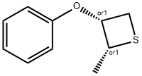 Thietane, 2-methyl-3-phenoxy-, (2R,3R)-rel- (9CI) Struktur