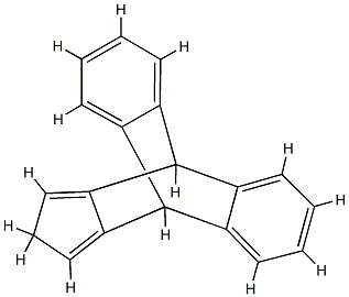 9,10-Dihydro-9,10-[1,2]-endo-[4H]cyclopentanthracene Struktur