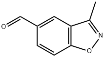 1,2-Benzisoxazole-5-carboxaldehyde,3-methyl-(9CI) Struktur