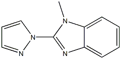 1H-Benzimidazole,1-methyl-2-(1H-pyrazol-1-yl)-(9CI) Struktur