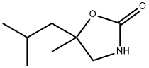 2-Oxazolidinone,5-isobutyl-5-methyl-(5CI) Struktur