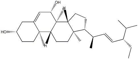 Stigmasta-5,22-diene-3,7-diol,(3,7,22E) Struktur