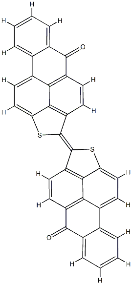 2-(5-oxobenzo[4,5]phenaleno[1,9-bc]thien-2(5H)-ylidenebenzo[4,5]phenaleno[1,9-bc]thiophen-5(2H)-one Struktur