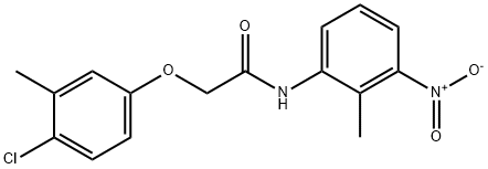 2-(4-chloro-3-methylphenoxy)-N-(2-methyl-3-nitrophenyl)acetamide Struktur