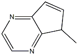 methylcyclopentapyrazine,5-methyl-5(H)-cyclopentapyrazine Struktur