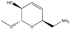 alpha-D-threo-Hex-3-enopyranoside, methyl 6-amino-3,4,6-trideoxy- (9CI) Struktur