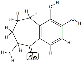 5H-Benzocyclohepten-5-one,6-amino-6,7,8,9-tetrahydro-1,2-dihydroxy-(9CI) Struktur