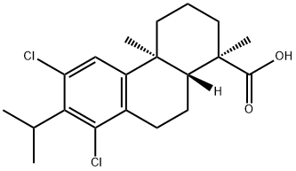 12,14-dichlorodehydroabietic acid Struktur