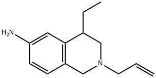 6-Isoquinolinamine,4-ethyl-1,2,3,4-tetrahydro-2-(2-propenyl)-(9CI) Struktur