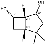 Bicyclo[3.2.0]heptane-2,7-diol, 4,4-dimethyl-, (1R,2R,5R,7S)-rel- (9CI) Struktur