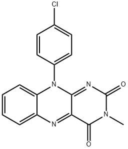 10-(4'-chlorophenyl)-3-methylflavin Struktur