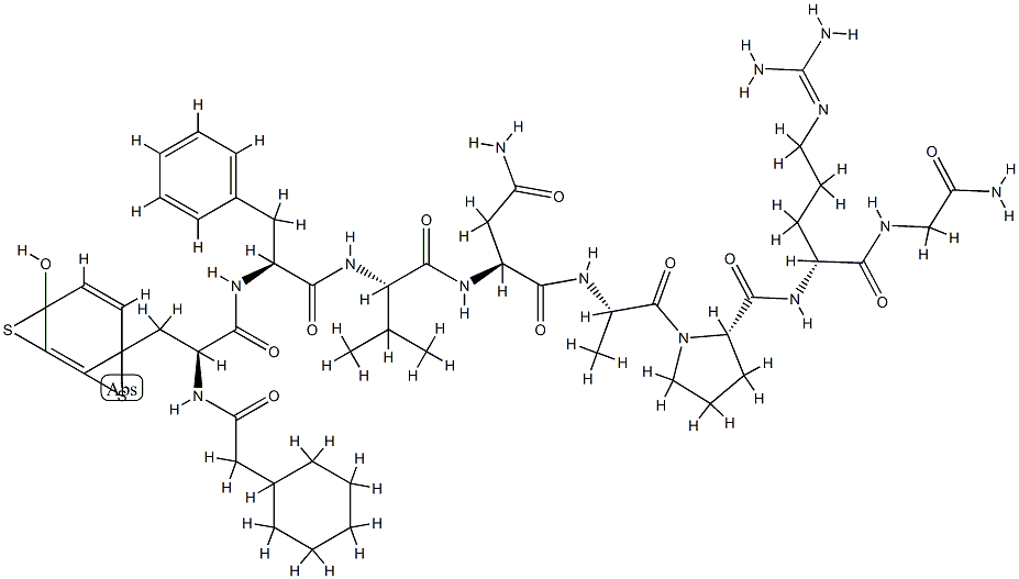 argipressin,beta-mercapto-beta,beta-cyclopentamethylenepropionic acid(1)-Val(4)- Struktur