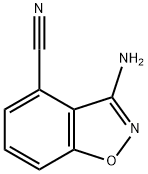 1,2-Benzisoxazole-4-carbonitrile,3-amino-(9CI) Struktur