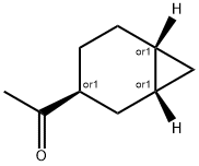 Ethanone, 1-(1R,3S,6R)-bicyclo[4.1.0]hept-3-yl-, rel- (9CI) Struktur