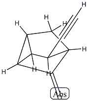 Tricyclo[2.2.1.02,6]heptanone, 5-ethynyl-, stereoisomer (9CI) Struktur