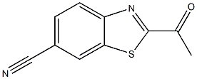 6-Benzothiazolecarbonitrile,2-acetyl-(9CI) Struktur