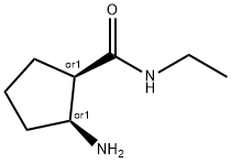 Cyclopentanecarboxamide, 2-amino-N-ethyl-, (1R,2S)-rel- (9CI) Struktur