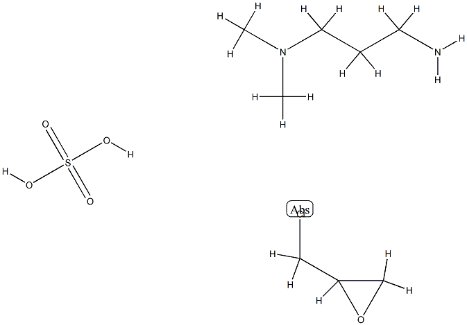 1,3-Propanediamine, N,N-dimethyl-, polymer with (chloromethyl)oxirane, sulfate Struktur