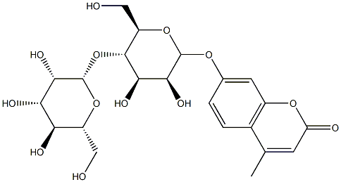 4-methylumbelliferyl alpha-mannobioside Struktur